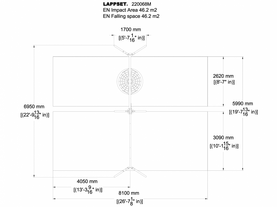 Pagina 1-CAD-DWG Echipament de joaca pentru copii - 220068M(1) LAPPSET Detaliu de produs CLOXX 