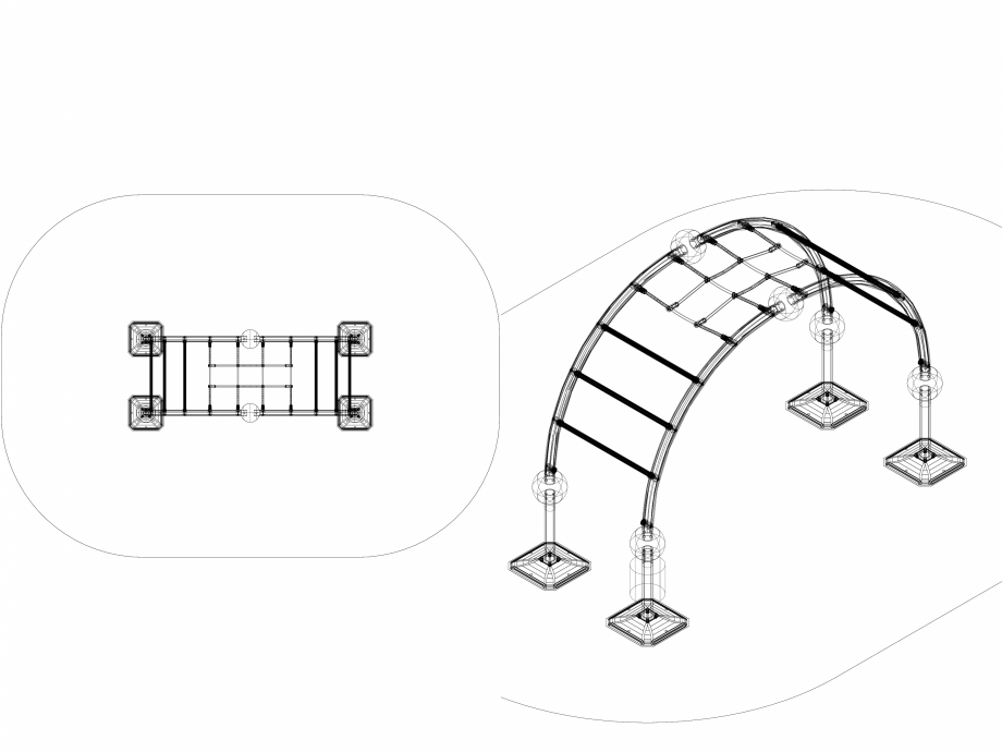 Pagina 1-CAD-DWG Echipament de joaca pentru copii - 220080M(2) LAPPSET Detaliu de produs CLOXX 