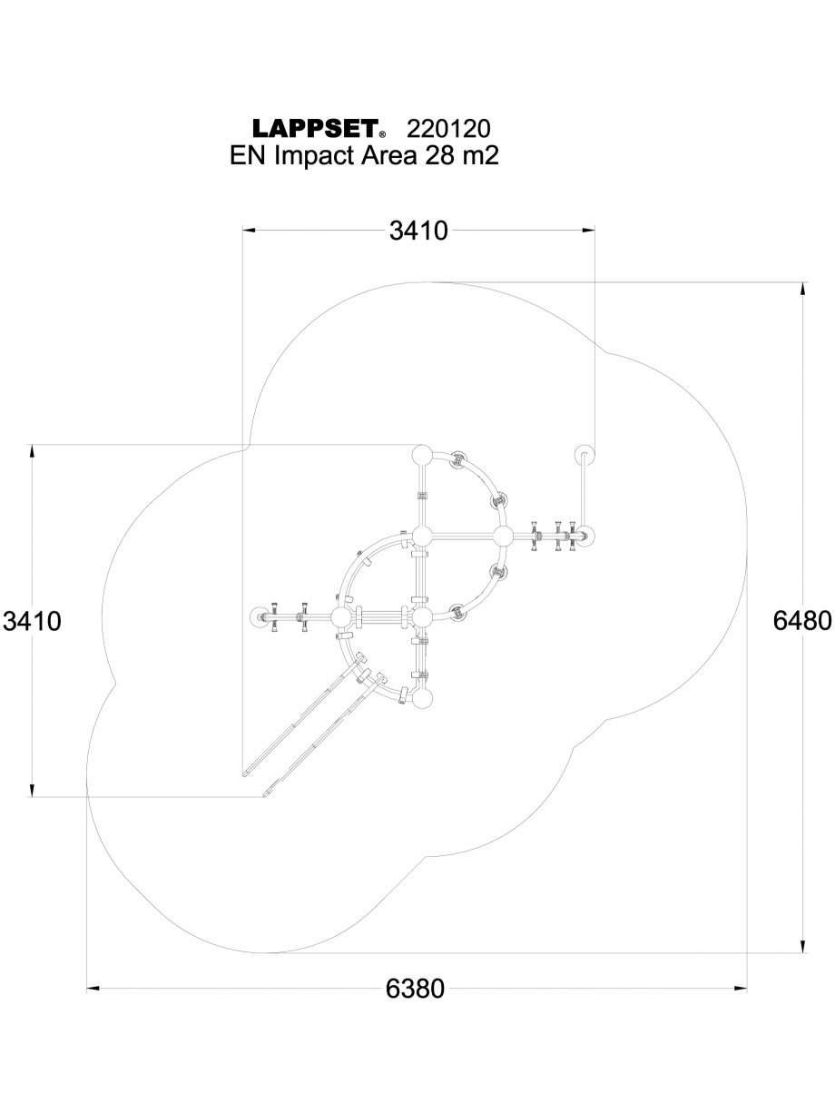 Pagina 1-CAD-DWG Echipament de joaca pentru copii - 220120(1) LAPPSET Detaliu de produs CLOXX 