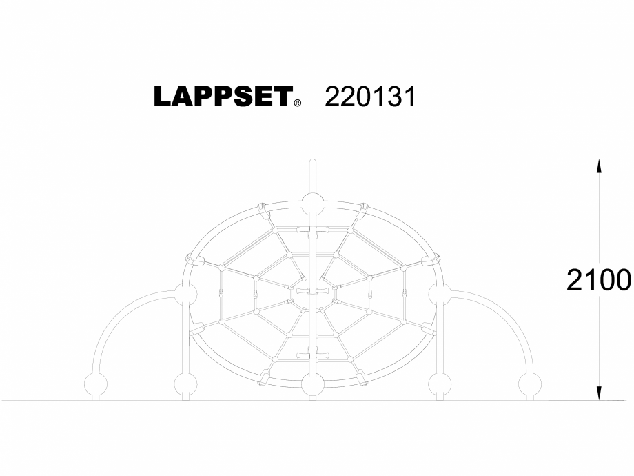 Pagina 1-CAD-DWG Echipament de joaca pentru copii - 220131(1) LAPPSET Detaliu de produs CLOXX 