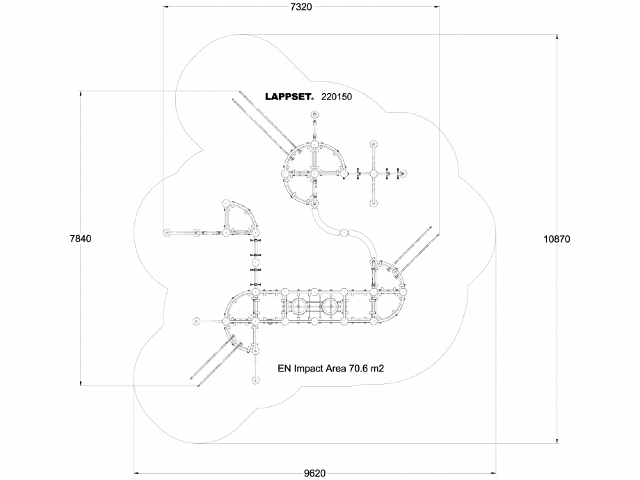 Pagina 1-CAD-DWG Echipament de joaca pentru copii - 220150(1) LAPPSET Detaliu de produs CLOXX 