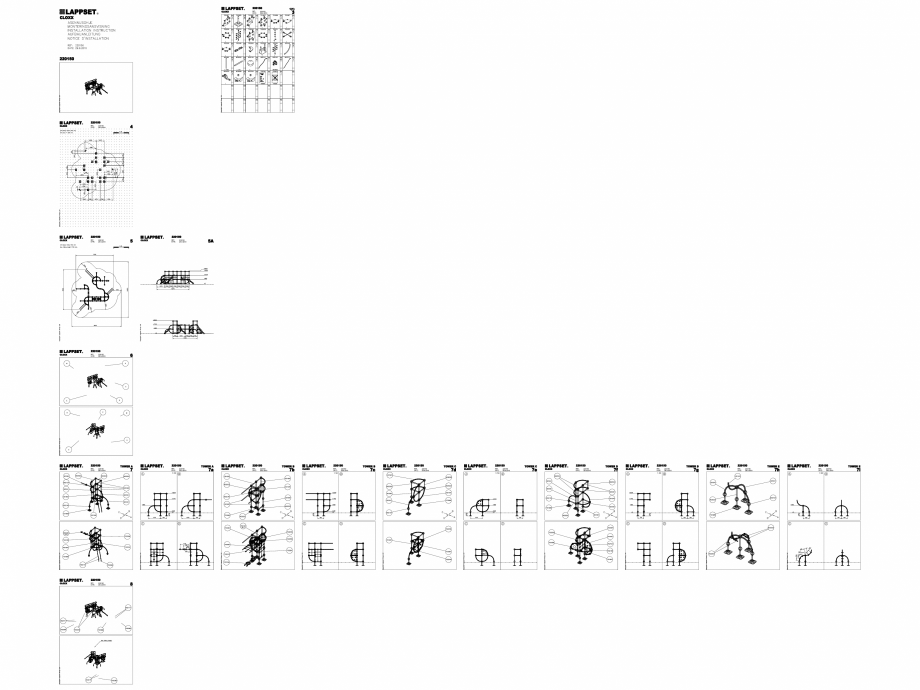 Pagina 1-CAD-DWG Echipament de joaca pentru copii - 220150(2) LAPPSET Detaliu de produs CLOXX 