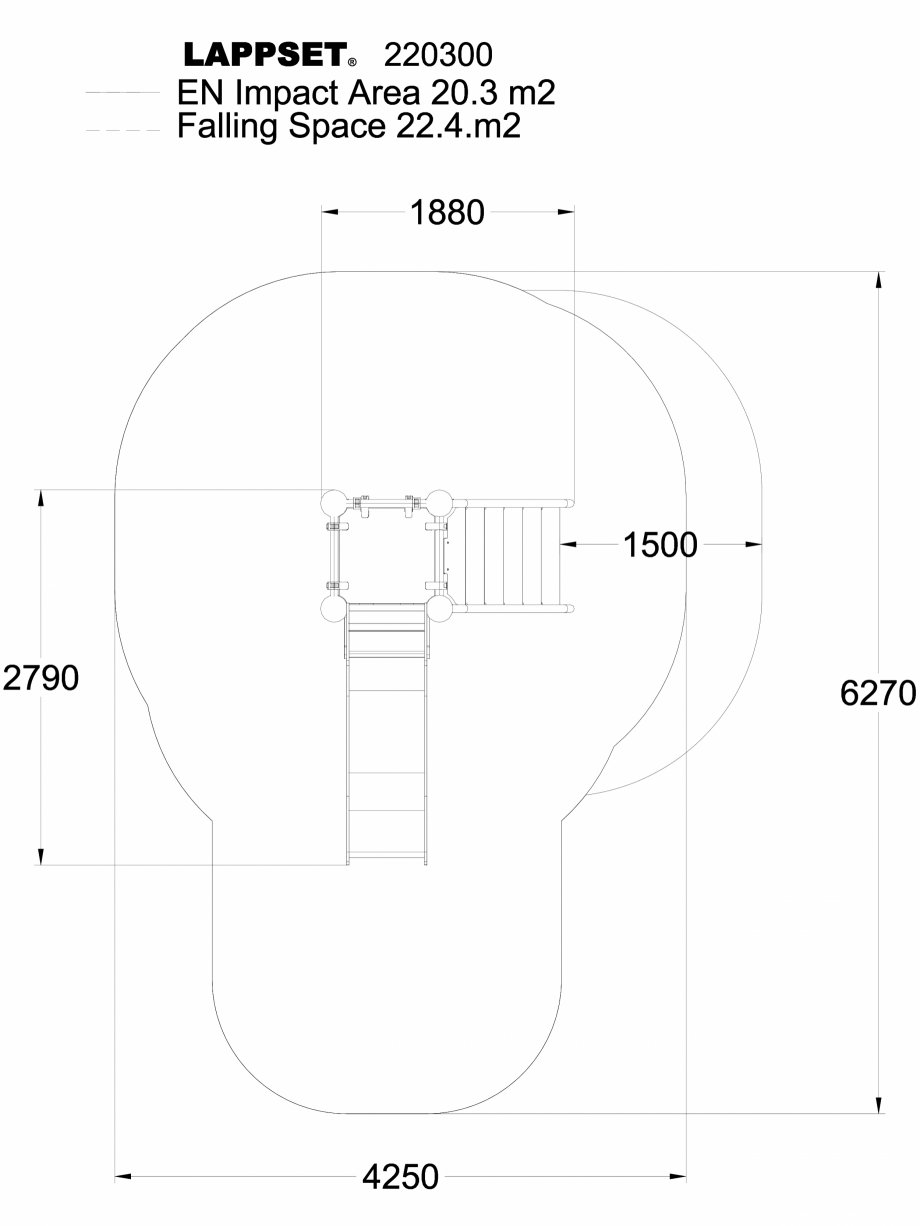 Pagina 1-CAD-DWG Echipament de joaca pentru copii - 220300(1) LAPPSET Detaliu de produs CLOXX 
