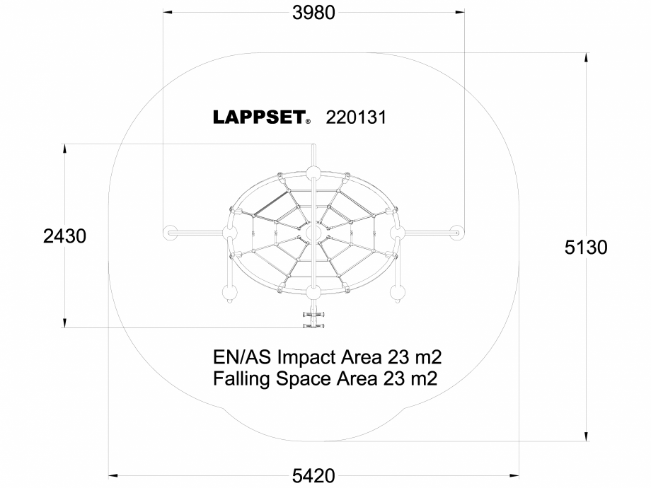 Pagina 1 - CAD-DWG Echipament de joaca pentru copii - 220131 LAPPSET Detaliu de produs CLOXX 
