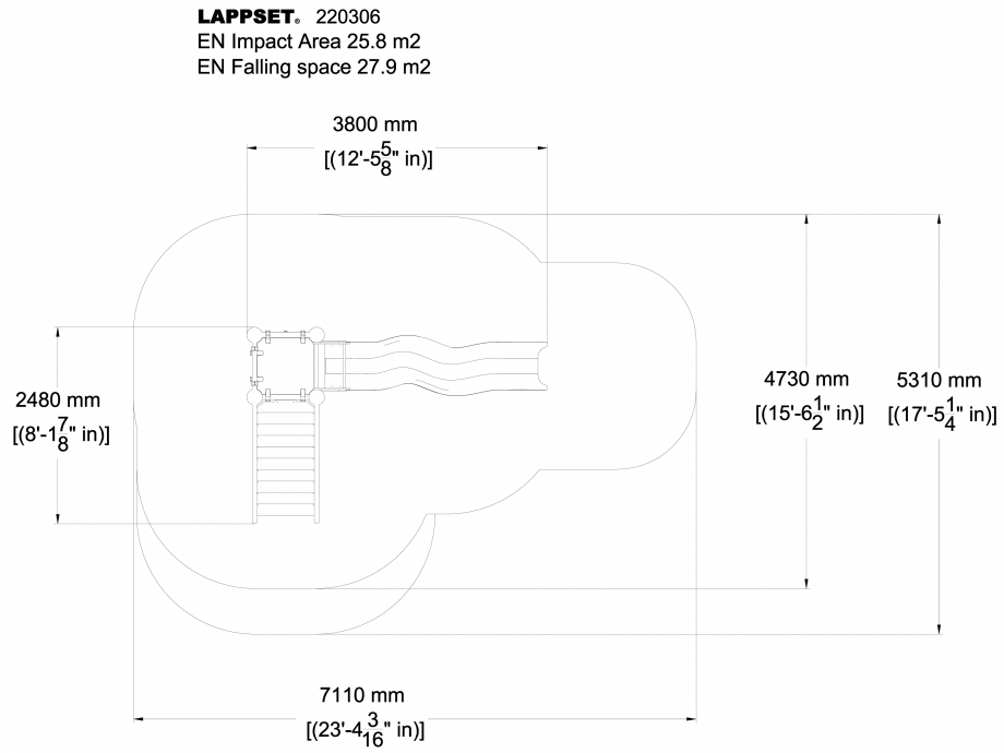 Pagina 1 - CAD-DWG Echipament de joaca pentru copii - 220306(1) LAPPSET Detaliu de produs CLOXX 