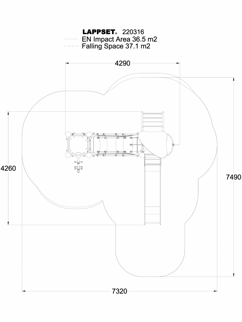 Pagina 1-CAD-DWG Echipament de joaca pentru copii - 220316(1) LAPPSET Detaliu de produs CLOXX 