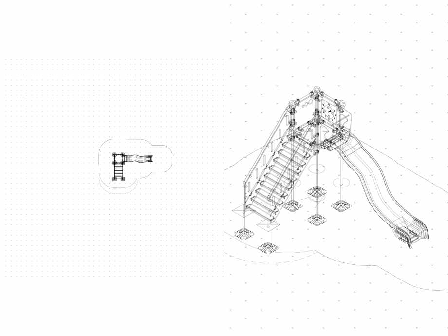 Pagina 1-CAD-DWG Echipament de joaca pentru copii - 220306(2) LAPPSET Detaliu de produs CLOXX 