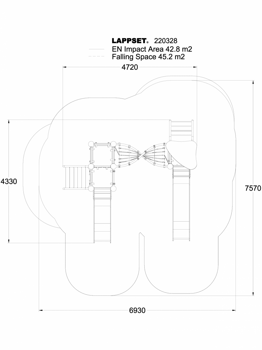 Pagina 1-CAD-DWG Echipament de joaca pentru copii - 220328(1) LAPPSET Detaliu de produs CLOXX 