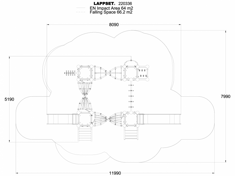 Pagina 1-CAD-DWG Echipament de joaca pentru copii - 220336(1) LAPPSET Detaliu de produs CLOXX 