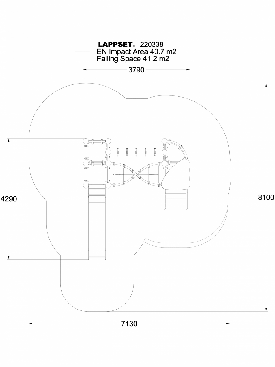 Pagina 1-CAD-DWG Echipament de joaca pentru copii - 220338(1) LAPPSET Detaliu de produs CLOXX 
