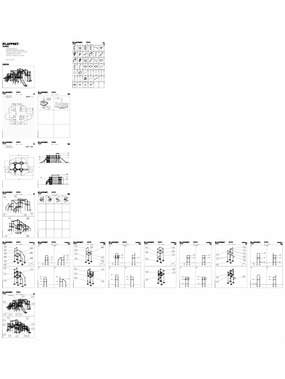 Pagina 1-CAD-DWG Echipament de joaca pentru copii - 220336(2) LAPPSET Detaliu de produs CLOXX 
