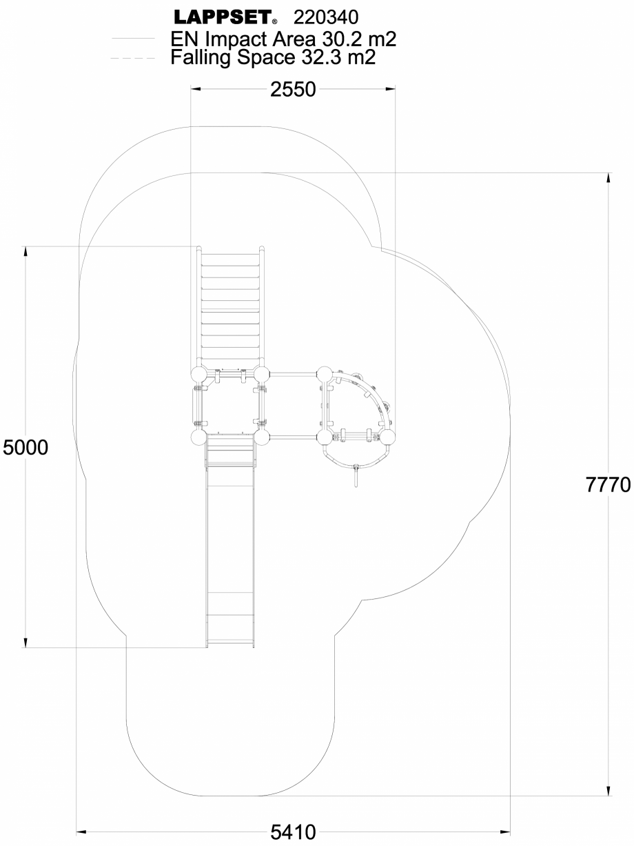 Pagina 1-CAD-DWG Echipament de joaca pentru copii - 220340(1) LAPPSET Detaliu de produs CLOXX 