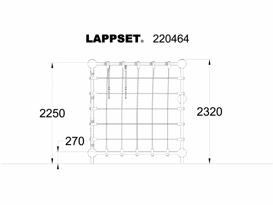 Pagina 1 - CAD-DWG Echipament de joaca pentru copii - 220464 LAPPSET Detaliu de produs CLOXX 