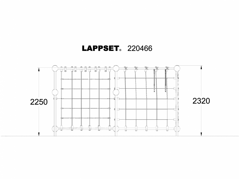 Pagina 1-CAD-DWG Echipament de joaca pentru copii - 220466 LAPPSET Detaliu de produs CLOXX 