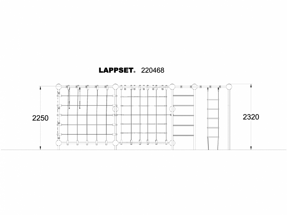 Pagina 1-CAD-DWG Echipament de joaca pentru copii - 220468 LAPPSET Detaliu de produs CLOXX 