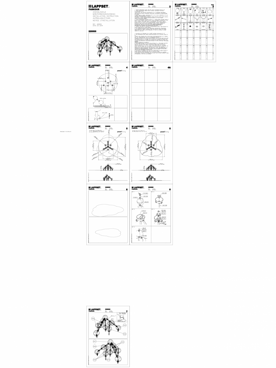 Pagina 1-CAD-DWG Echipament de joaca pentru copii - 220505(2) LAPPSET Detaliu de produs CLOXX 