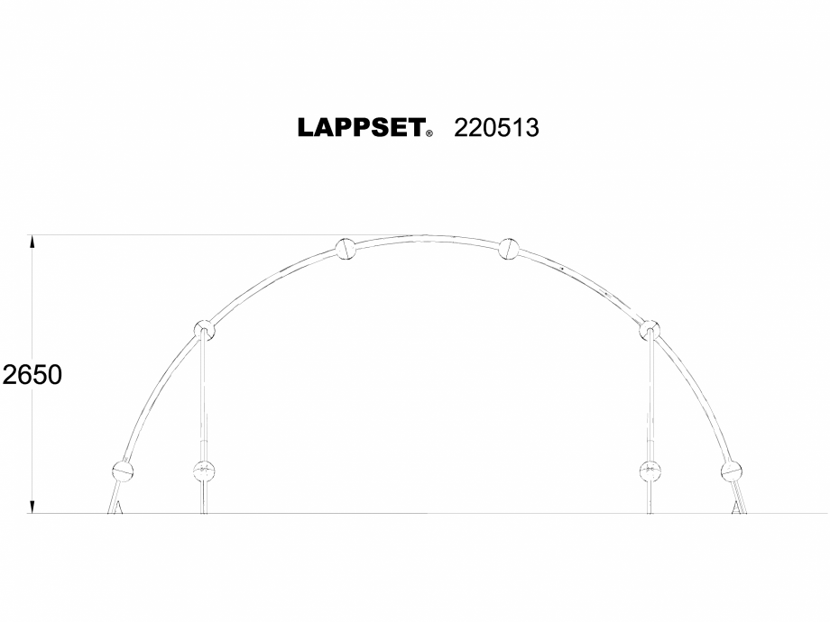 Pagina 1-CAD-DWG Echipament de joaca pentru copii - 220513 LAPPSET Detaliu de produs CLOXX 