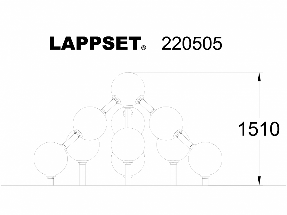 Pagina 1-CAD-DWG Echipament de joaca pentru copii - 220505 LAPPSET Detaliu de produs CLOXX 