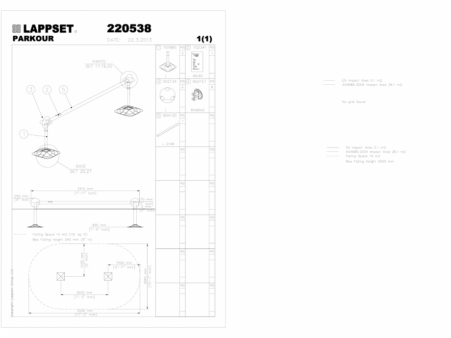 Pagina 1-CAD-DWG Echipament de joaca pentru copii - 220538(1) LAPPSET Detaliu de produs CLOXX 