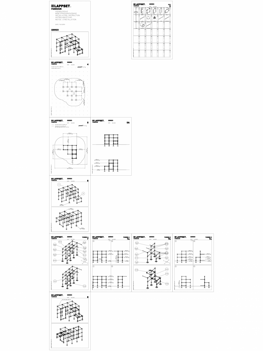 Pagina 1-CAD-DWG Echipament de joaca pentru copii - 220523(2) LAPPSET Detaliu de produs CLOXX 