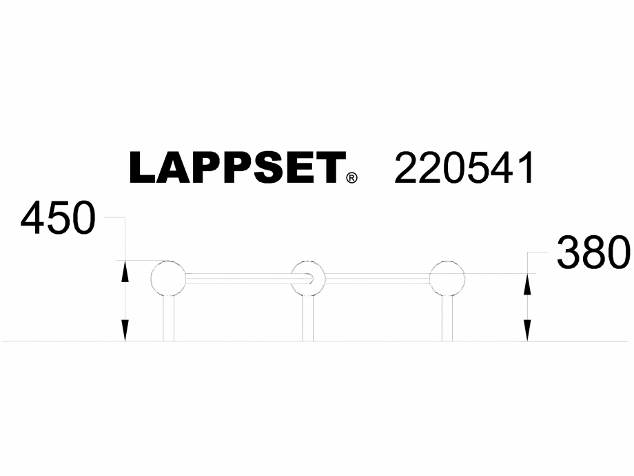 Pagina 1-CAD-DWG Echipament de joaca pentru copii - 220541 LAPPSET Detaliu de produs CLOXX 