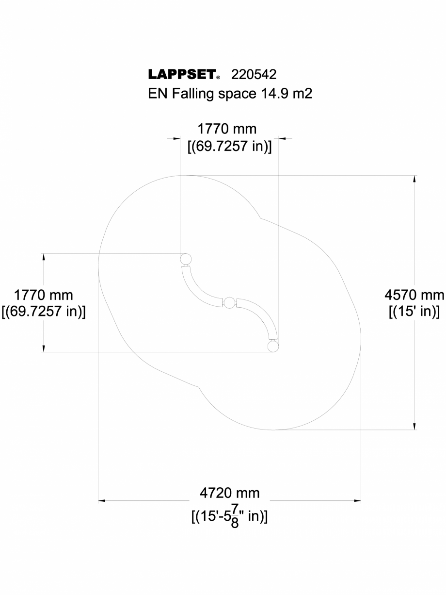 Pagina 1 - CAD-DWG Echipament de joaca pentru copii - 220542(2) LAPPSET Detaliu de produs CLOXX 