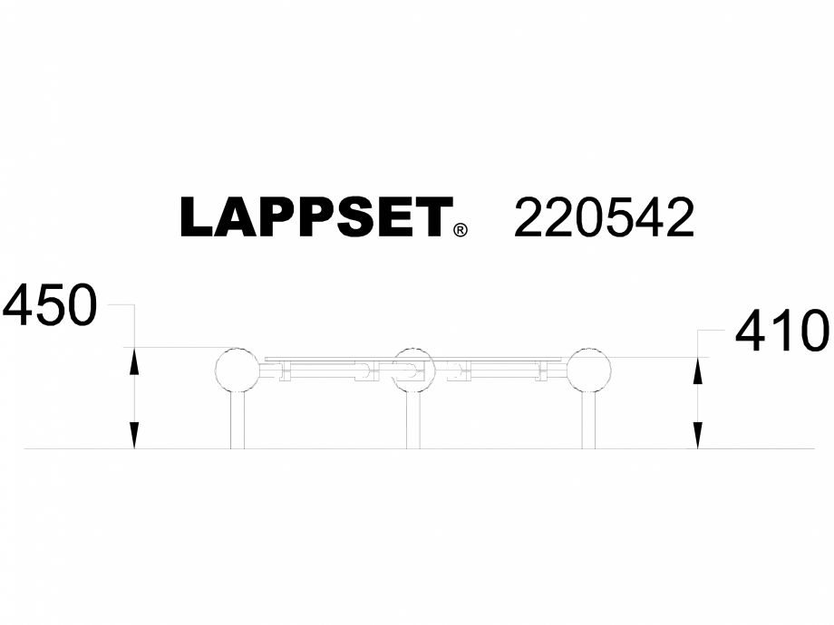 Pagina 1-CAD-DWG Echipament de joaca pentru copii - 220542 LAPPSET Detaliu de produs CLOXX 