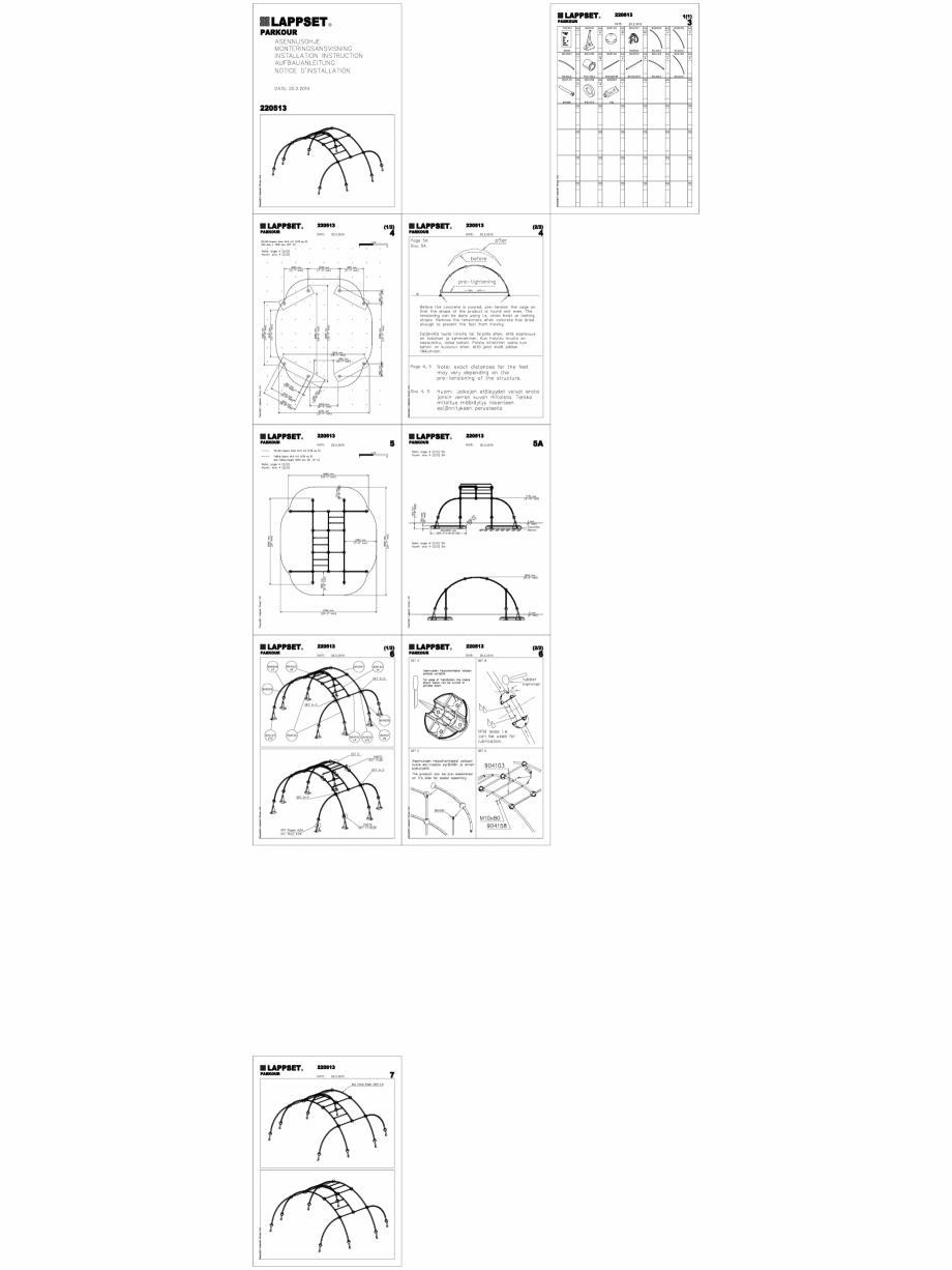 Pagina 1 - CAD-DWG Echipament de joaca pentru copii - 220513(2) LAPPSET Detaliu de produs CLOXX 
