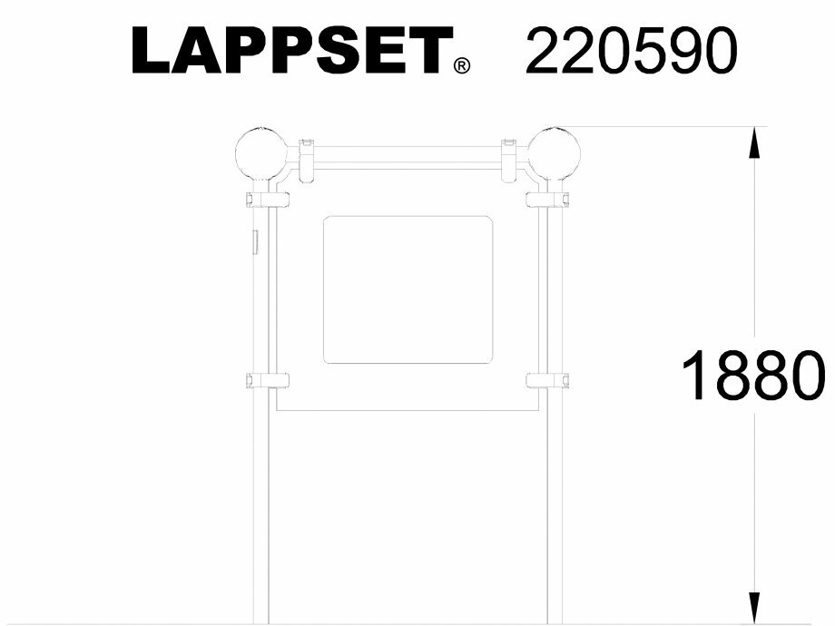 Pagina 1-CAD-DWG Echipament de joaca pentru copii - 220590(1) LAPPSET Detaliu de produs CLOXX 