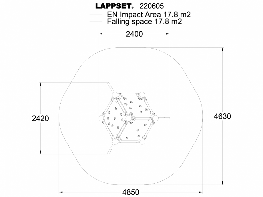 Pagina 1-CAD-DWG Echipament de joaca pentru copii - 220605(1) LAPPSET Detaliu de produs CLOXX 