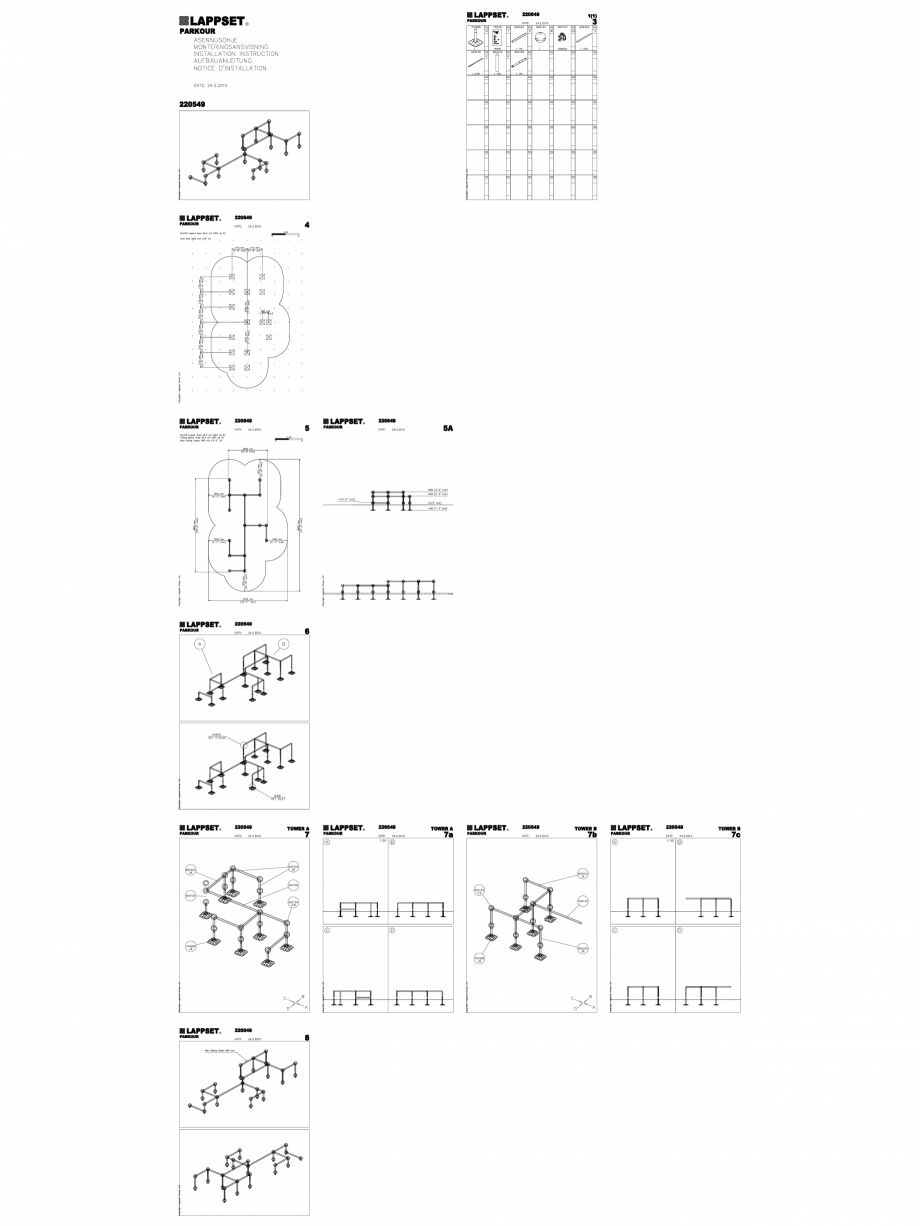 Pagina 1-CAD-DWG Echipament de joaca pentru copii - 220549(2) LAPPSET Detaliu de produs CLOXX 