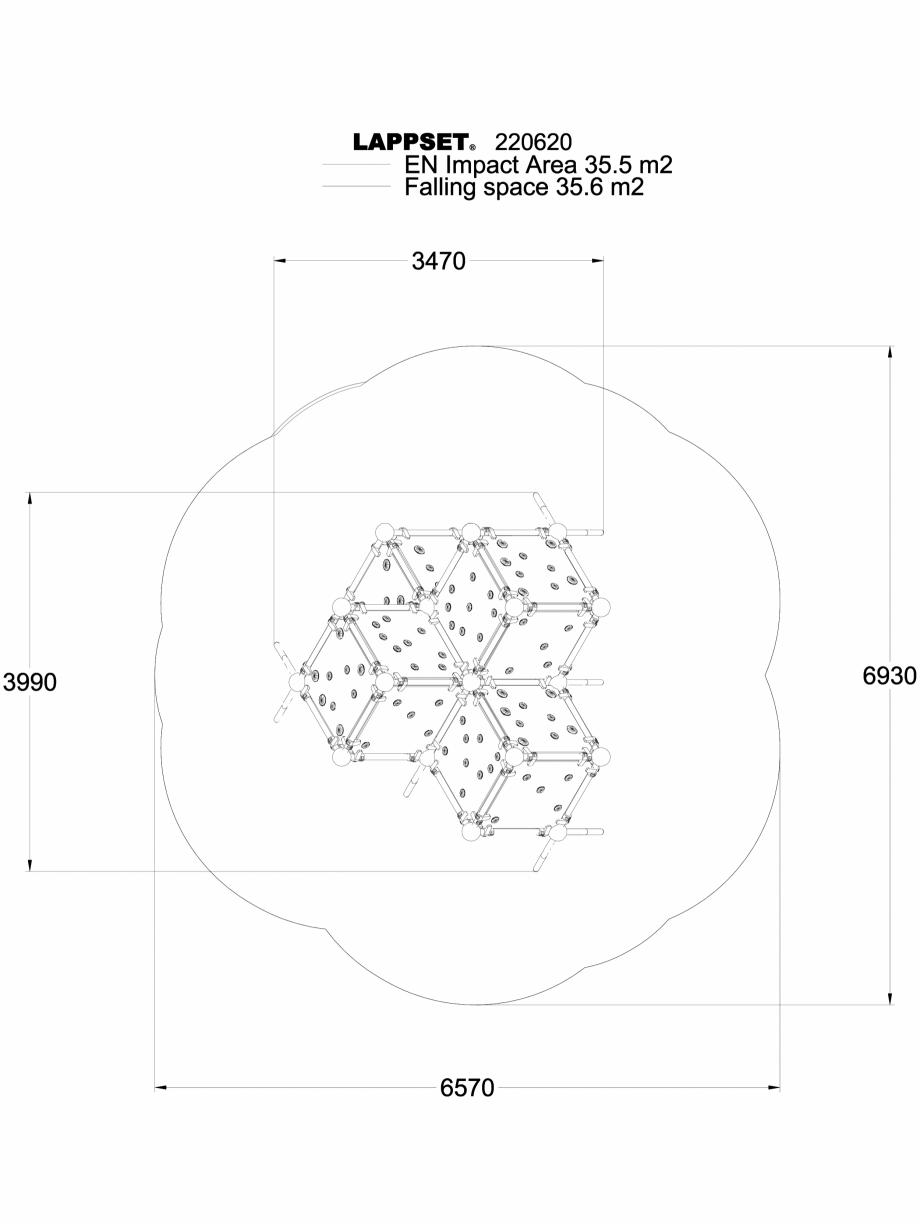 Pagina 1-CAD-DWG Echipament de joaca pentru copii - 220620 LAPPSET Detaliu de produs CLOXX 