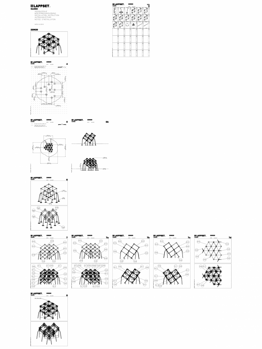 Pagina 1-CAD-DWG Echipament de joaca pentru copii - 220620(2) LAPPSET Detaliu de produs CLOXX 