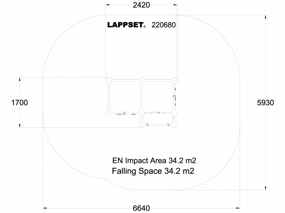 Pagina 1-CAD-DWG Echipament de joaca pentru copii - 220680(1) LAPPSET Detaliu de produs CLOXX 