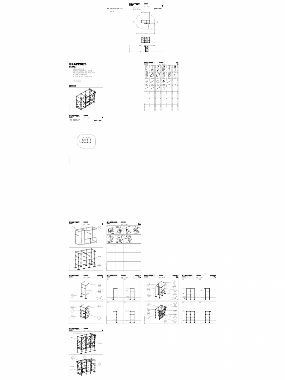 Pagina 1-CAD-DWG Echipament de joaca pentru copii - 220685(2) LAPPSET Detaliu de produs CLOXX 
