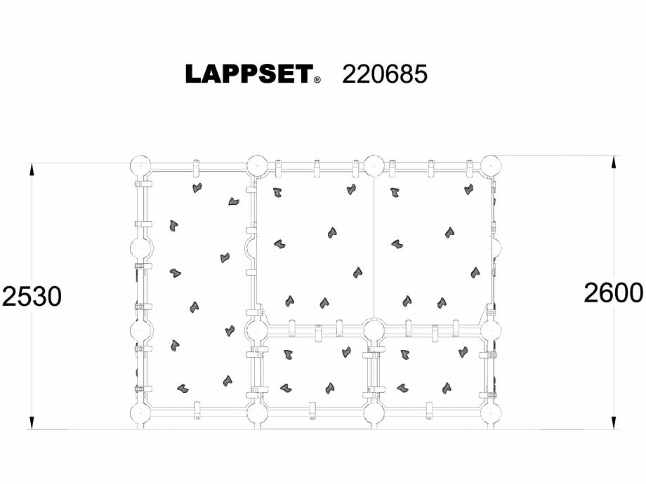Pagina 1-CAD-DWG Echipament de joaca pentru copii - 220685 LAPPSET Detaliu de produs CLOXX 