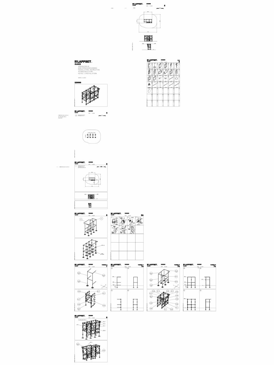 Pagina 1-CAD-DWG Echipament de joaca pentru copii - 220690(2) LAPPSET Detaliu de produs CLOXX 