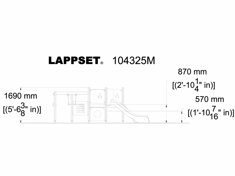 Pagina 1-CAD-DWG Echipament de joaca pentru copii sub 4 ani LUCAS 104325M LAPPSET Detaliu de produs FINNO ABC...