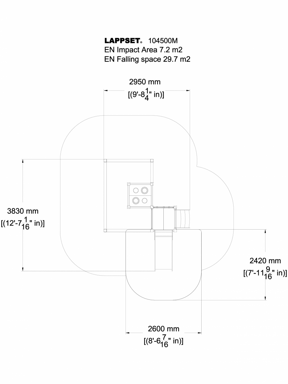 Pagina 1-CAD-DWG Echipament de joaca pentru copii sub 4 ani ROSA 104500M LAPPSET Detaliu de produs FINNO ABC 