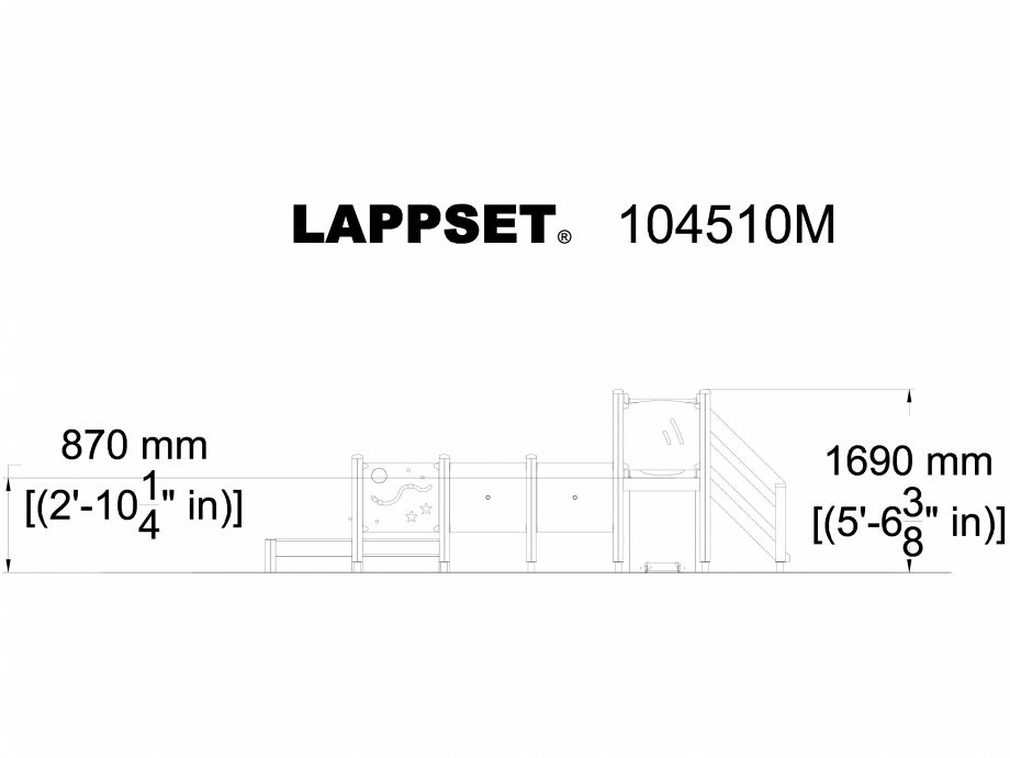 Pagina 1-CAD-DWG Echipament de joaca pentru copii sub 4 ani LISA 104510M LAPPSET Detaliu de produs FINNO ABC 