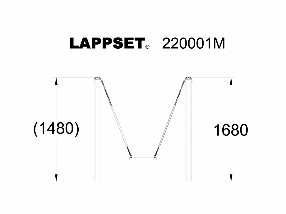 Pagina 1-CAD-DWG Echipament de joaca pentru copii sub 4 ani TELLURIUM 220001M, vedere din fata LAPPSET...