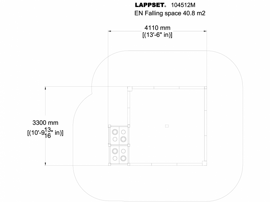 Pagina 1-CAD-DWG Echipament de joaca pentru copii sub 4 ani 104512M PLAN LAPPSET Detaliu de produs FINNO ABC 