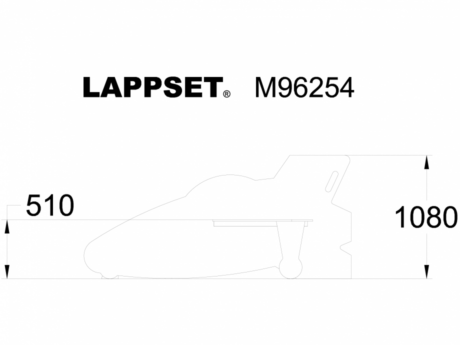 Pagina 1-CAD-DWG Echipament de joaca pentru copii sub 4 ani Avion M96254 - vedere din lateral LAPPSET Detaliu...