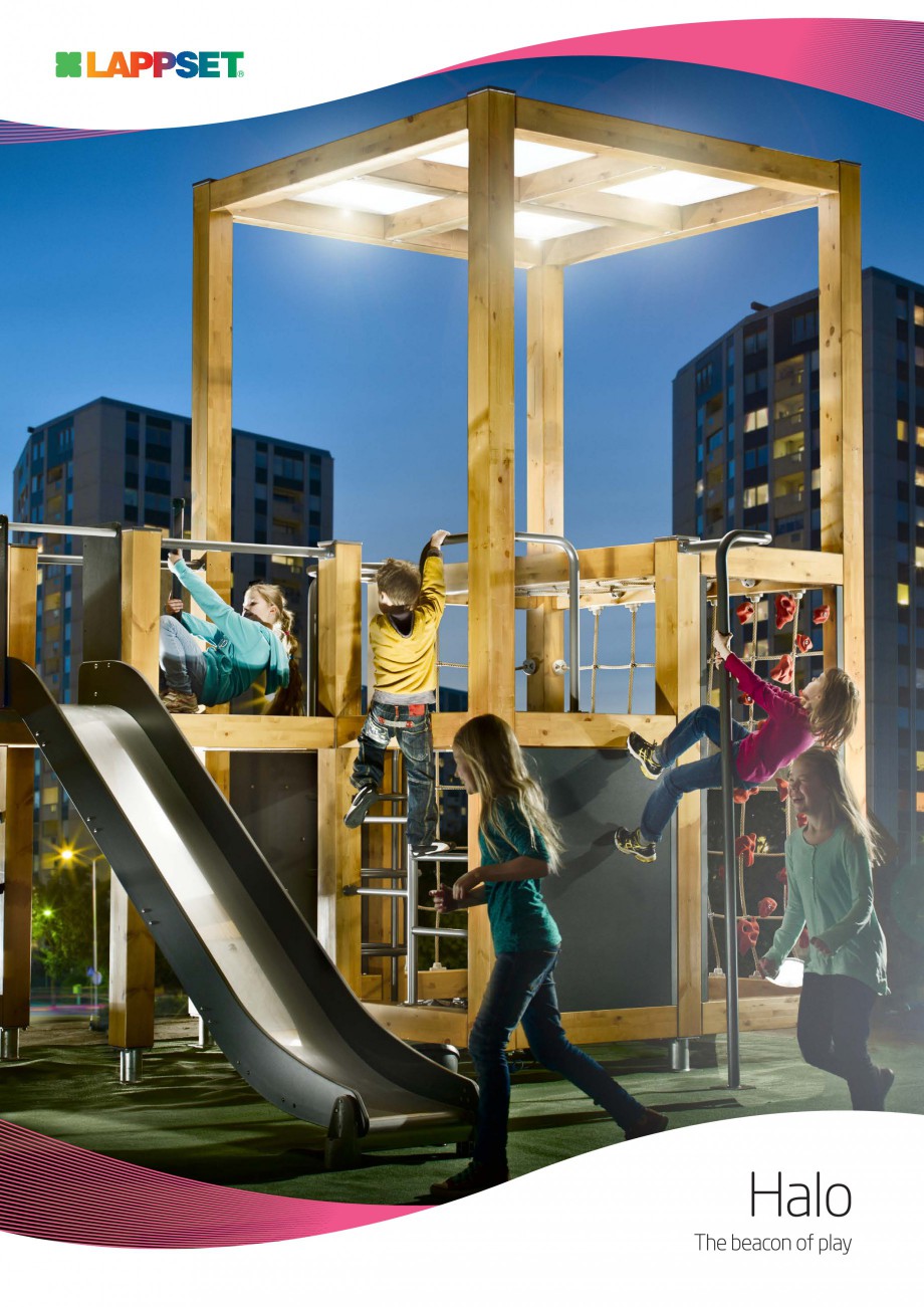 Pagina 1-Echipamente de joaca pentru copii LAPPSET HALO Catalog, brosura Engleza GameNetic

