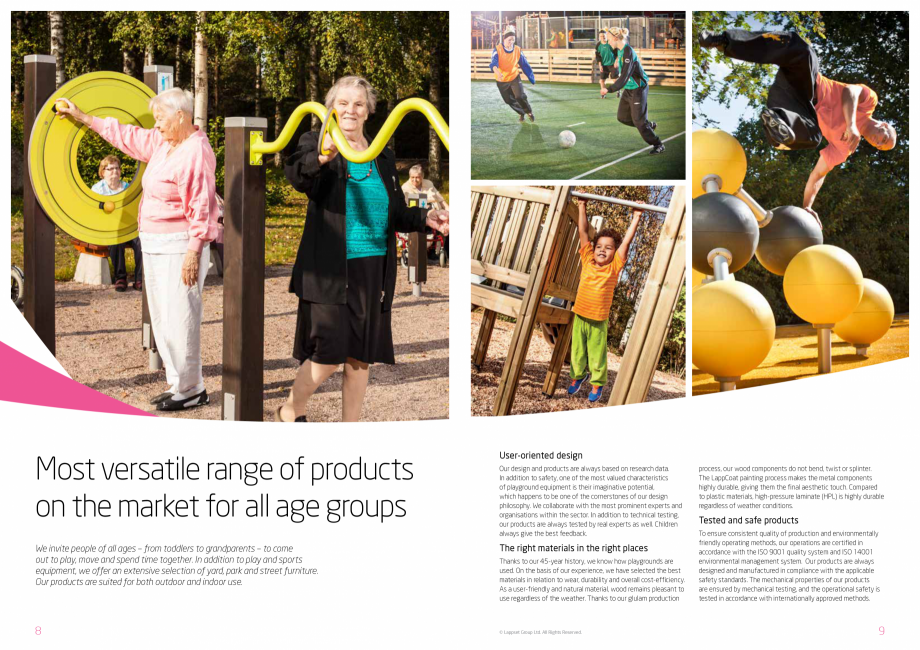 Pagina 5-Echipamente de joaca pentru copii LAPPSET NEW FINNO, HALO, CLOXX, FLORA, FINNO ABC, CLOVER Catalog, ...