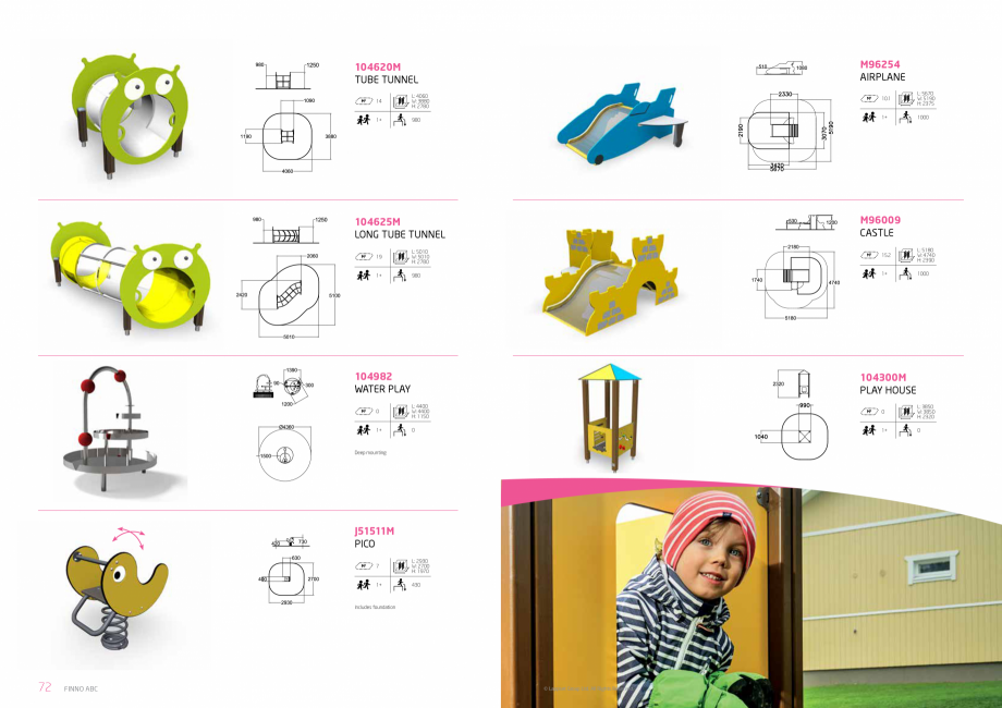 Pagina 37-Echipamente de joaca pentru copii LAPPSET NEW FINNO, HALO, CLOXX, FLORA, FINNO ABC, CLOVER Catalog, ...