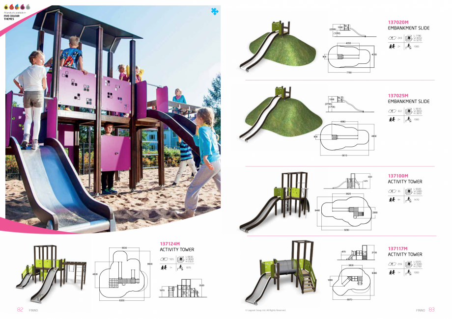 Pagina 42-Echipamente de joaca pentru copii LAPPSET NEW FINNO, HALO, CLOXX, FLORA, FINNO ABC, CLOVER Catalog, ...