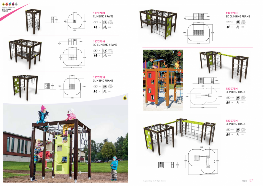 Pagina 49-Echipamente de joaca pentru copii LAPPSET NEW FINNO, HALO, CLOXX, FLORA, FINNO ABC, CLOVER Catalog, ...