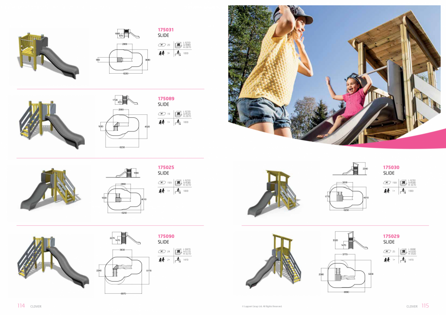 Pagina 58-Echipamente de joaca pentru copii LAPPSET NEW FINNO, HALO, CLOXX, FLORA, FINNO ABC, CLOVER Catalog, ...