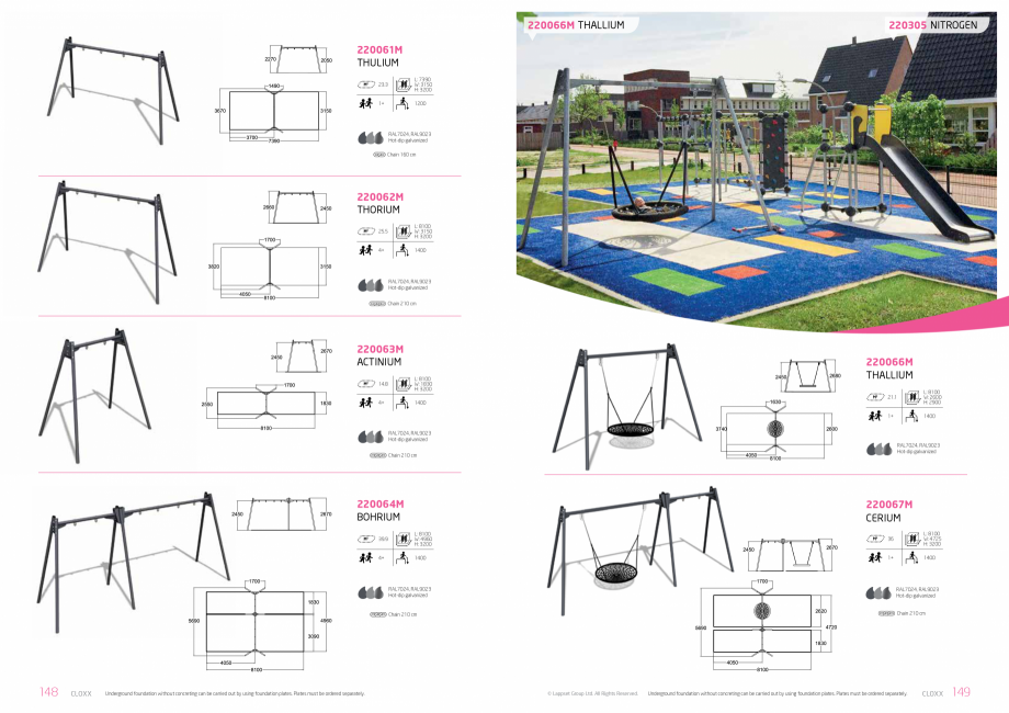 Pagina 75-Echipamente de joaca pentru copii LAPPSET NEW FINNO, HALO, CLOXX, FLORA, FINNO ABC, CLOVER Catalog, ...